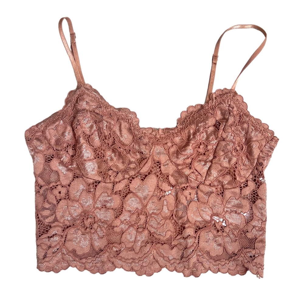 Zara Tank Top Women S Lace Bralette Rose Floral Crop Adjustable Straps Boho